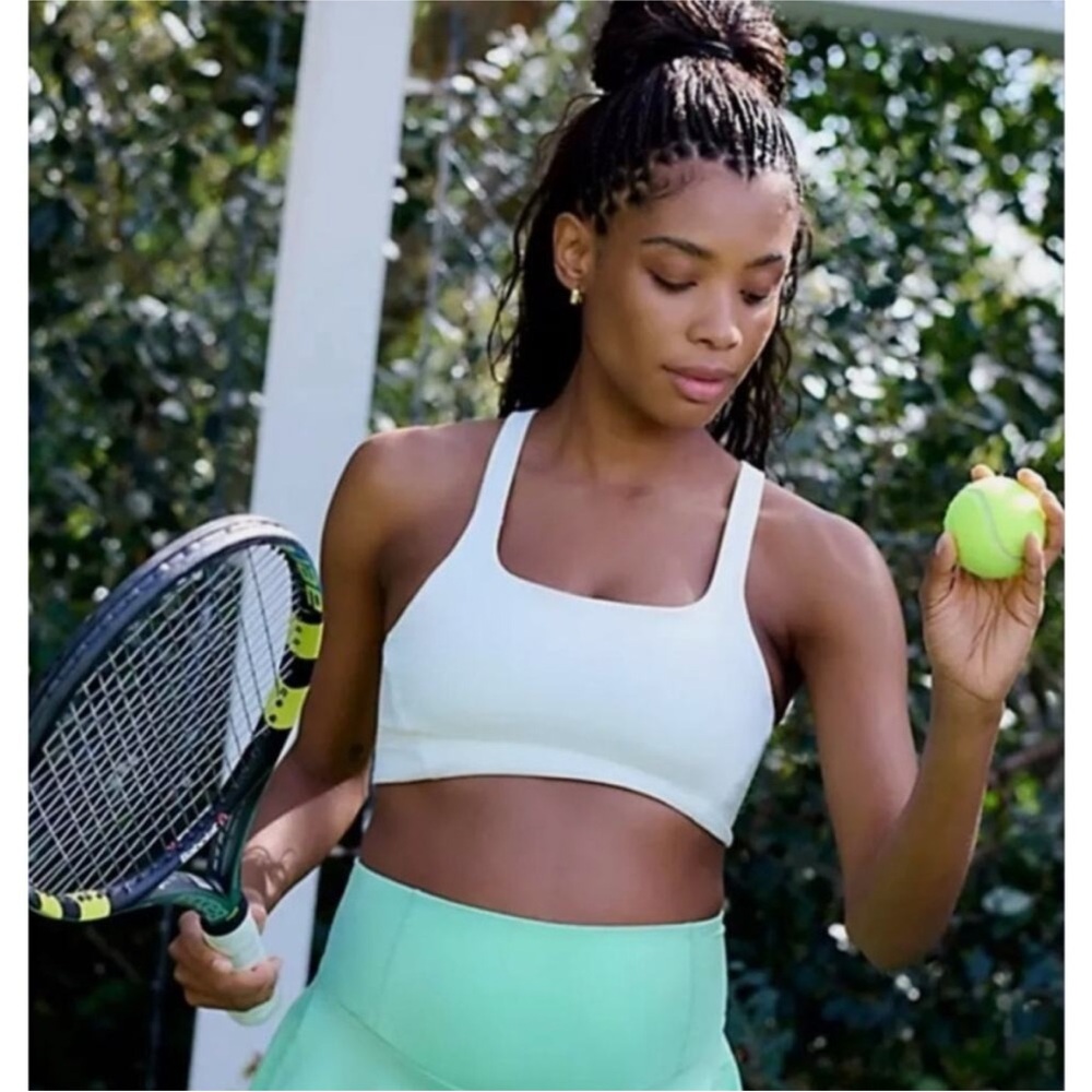 NWT Free People Movement x Hatch Never Better White Squareneck Sports Bra